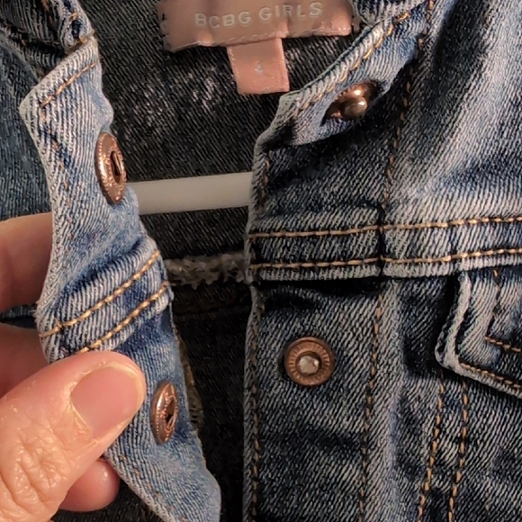 BCBGirls Classic Blue Denim Vest - Picture 7 of 9